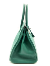 Hermes Birkin 30 Malachite Green Epsom Palladium Hardware Handbag Do1223crxzde