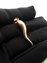 18k Yellow Gold Cornicello Italian Horn Pendant 2.7 Grams Fw0826wxzdu
