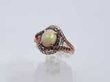 Le Vian Opal & Diamond 14k Strawberry Gold Ring 5.1 Grams Size 7 Fw0225wxzdu