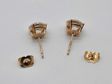 3.10 Cttw Lab Grown Diamonds 14k Yg 1.5g Push Back Stud Earrings Do0726rrxde