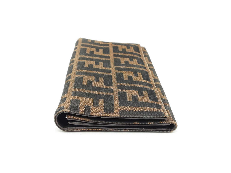 Fendi Zucca Pattern Canvas Bifold Long Wallet Fw0824lrxsa