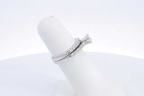 Approx. 0.7ctw Diamond Wedding Set In 14k White Gold 5.6 Grams Sz 5 Eb0424orxsa