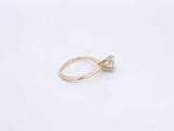 0.64 Cttw Diamond & 14k Yellow Gold Solitaire Ring 2 Grams Size 5 Fw0724ixzdu