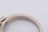 0.68cttw Diamond Ring In 14k White Gold 3.8 Grams Size 7 Eb0225exzsa