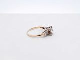 0.57 Cttw Diamond & 14k Yellow Gold Ring Size 5.5 2.3 Grams Fw0222orxdu