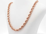 10k Rose Gold 22 Grams Rope Chain 20 Inch Aa0226exzsa