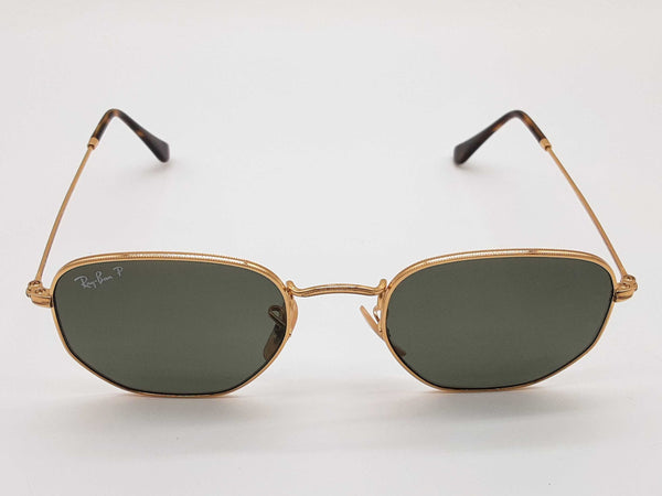 Ray-ban Rb3548n Hexagonal Green Lens Gold Frames Polarized Sunglasses Do0525rxde