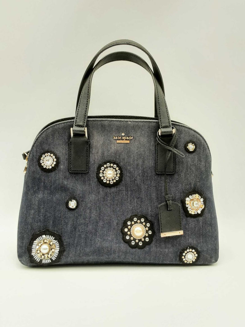 Kate Spade Cameron Street Lottie Embellished Denim Crossbody Bag Fw1224pxdu