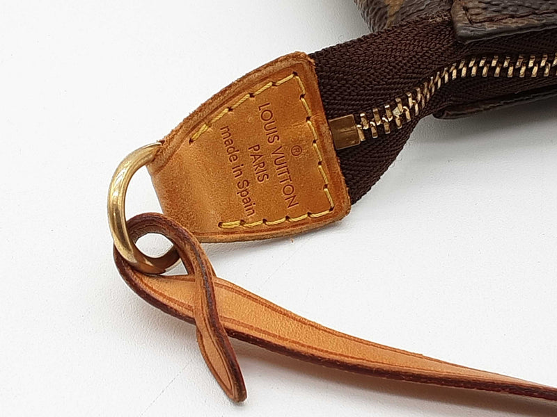 Louis Vuitton Pochette Brown Monogram Coated Canvas Clutch Do0425irrde