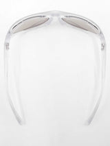 Prada Spr A23 Frosted Crystal Sunglasses With Mirror Lenses Eb1225ixdu
