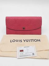 Louis Vuitton Monogram Pink Empriente Leather Emilie Wallet Eb0626olxdu