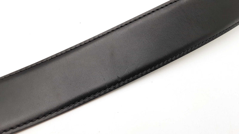 Versace Medusa Gold-tone Buckle With Black Leather Belt Size 90|36 Fw0825crdu