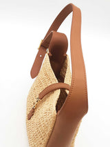 Yves Saint Laurent Mini Raffia & Leather Shoulder Bag Eb0126lxxzde