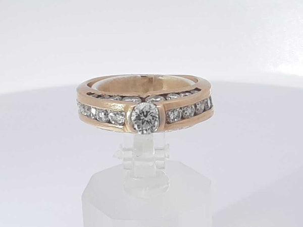 2.05 Cttw Diamond 14k Yellow Gold Ring 5.6 Grams Size 6.5 Aa0525irzsa