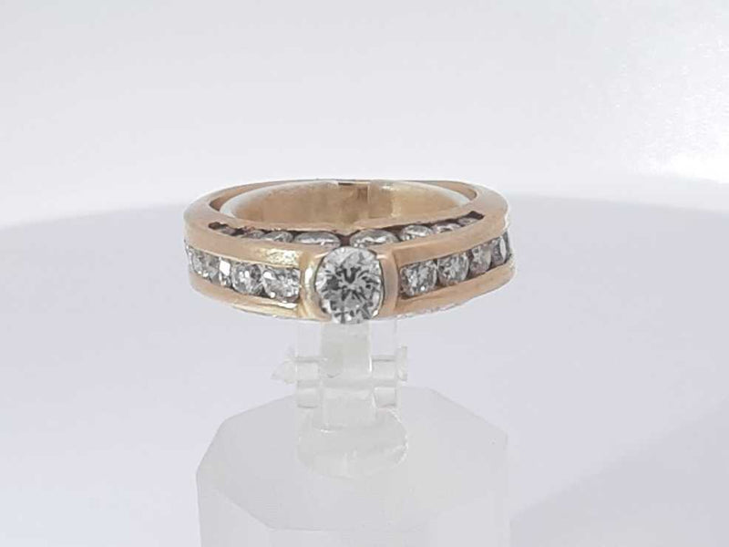 2.05 Cttw Diamond 14k Yellow Gold Ring 5.6 Grams Size 6.5 Aa0525irzsa