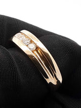 0.50 Cttw Diamond & 10k Yellow Gold Wedding Band 5.1 Grams Size 8.25 Fw0426pozdu