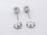 1.5 Ctw Diamond Double Stud Earrings 14k White Gold Sd0925lrzxsa