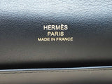 Hermes Kelly Pochette Noir Black Swift Leather Gold Hardware Clutch Do726lixzxde