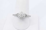1.27ctw Diamond Wedding Set In 14k White Gold 5.7 Grams Size 8.5 Eb1125roxdu