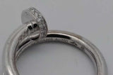 Cartier Juste Un Clou 18k White Gold Ring With Diamonds 8g Size 54 Eb1026oxxzsa