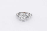 1.74cttw Diamond Ring In 14k White Gold 4.9 Grams Size 5.5 Eb0326prxsa