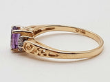 Amethyst 10k Yellow Gold 1.5g Ring Size 6.25 Do0626lxzde