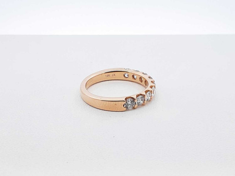 0.90 Cttw Diamond & 14k Yellow Gold Ring 3.8 Grams Size 6.75 Fw0425orxdu