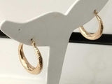 Hoop Earrings 10k Yellow Gold 0.8 Grams Mk0526ozmia