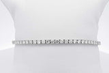 4.2cttw Lab Grown Diamond Tennis Bracelet 14k White Gold 6.5g 7 In Eb0326lwxzsa