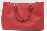 Prada Red Saffiano Leather Tote Bag Eb0526clrsa