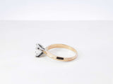 0.75 Ctw Diamond Solitaire Ring In 14k Yellow Gold 2.6g Size 6.5 Fw0626lwzxdu