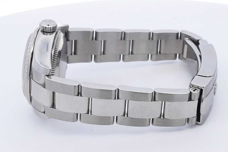 Rolex 26mm Oyster Perpetual Datejust Stainless Steel Watch 18k Bezel Eb325wxxzsa