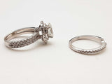 2.10 Cttw 14k White Gold 6.7g 2 Set Ring Size 4.5 Do0425lcrxde