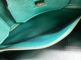 Hermes Birkin 30cm Bleu De Galice Blue Togo Gold Hardware Handbag Do0526lwxzxde