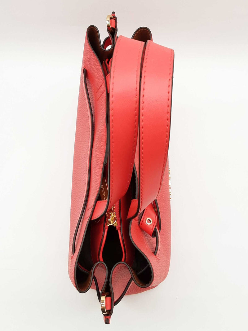 Michael Kors Emilia Dark Sangria Red Pebbled Leather Crossbody Bag Do1025orde