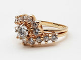 1.03 Cttw Natural Diamonds 14k Yellow Gold 6.0g Ring Size 7.5 Do0626rxzde