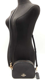 Coach Mini Serena Crossbody Bag In Black Pebble Leather Fw0725wzdu