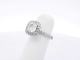 2.46 Cttw Diamond & Platinum Halo Ring With Cert. 6.7 Grams Size 4 Fw0725pxzxdu