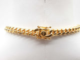 0.925 Sterling Silver Gold Plated Solid Cuban Link Chain 24 In Do0224lwxde