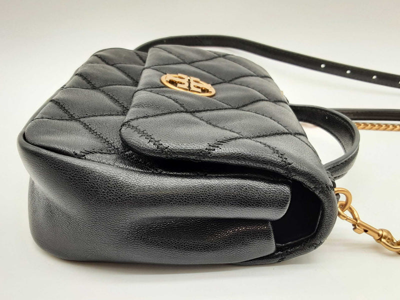 Tory Burch Willa Black Quilted Leather Crossbody Bag Do1224cxde