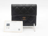 Chanel Flap Caviar Mini Wallet Black Aa0225przsa