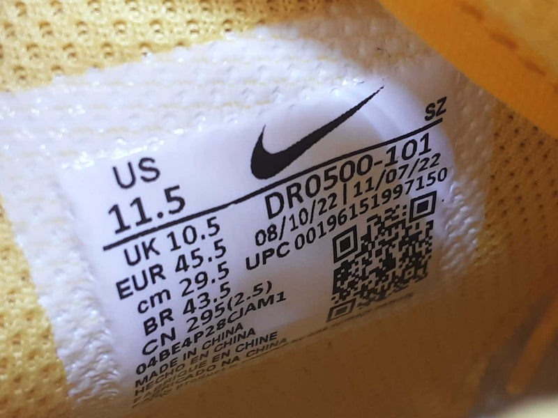 Nike X Off- White Dr0500-101 Air Force 1 Yellow Shoes Size Us 11.5 Do0525lcxde