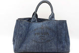 Prada Canapa Denim Tote Bag Eb0326ocrdu