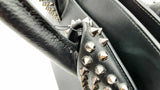 Christian Louboutin Eloise Grained Calfskin Spiked Handbag Sd0625pzxdu
