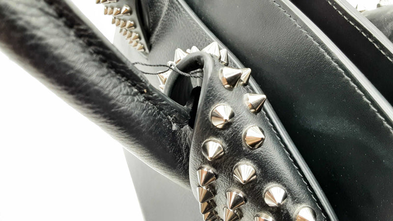 Christian Louboutin Eloise Grained Calfskin Spiked Handbag Sd0625pzxdu