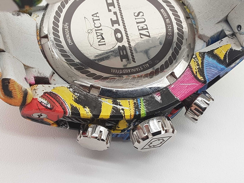 Invicta 32415 53 Bolt Zeus Chronograph Stainless Steel Quartz Watch Do1025exde