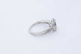 0.17cttw Diamond 10k White Gold Ring 3.5 Grams Size 6.5 Eb0626oxzde