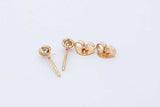 Tiffany & Co. Elsa Peretti Diamond By The Yard 18k Gold Stud Earrings Eb526exzde