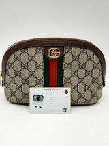 Gucci Gg Supreme Monogram Web Ophidia Cosmetic Case Eb0924orxsa