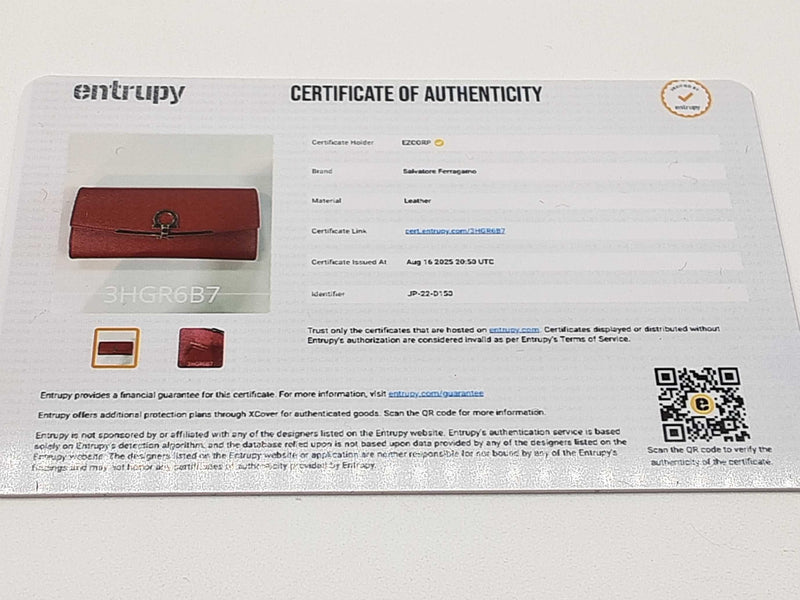 Salvatore Ferragamo Gancini Red Leather Continental Wallet Do0925lrxde